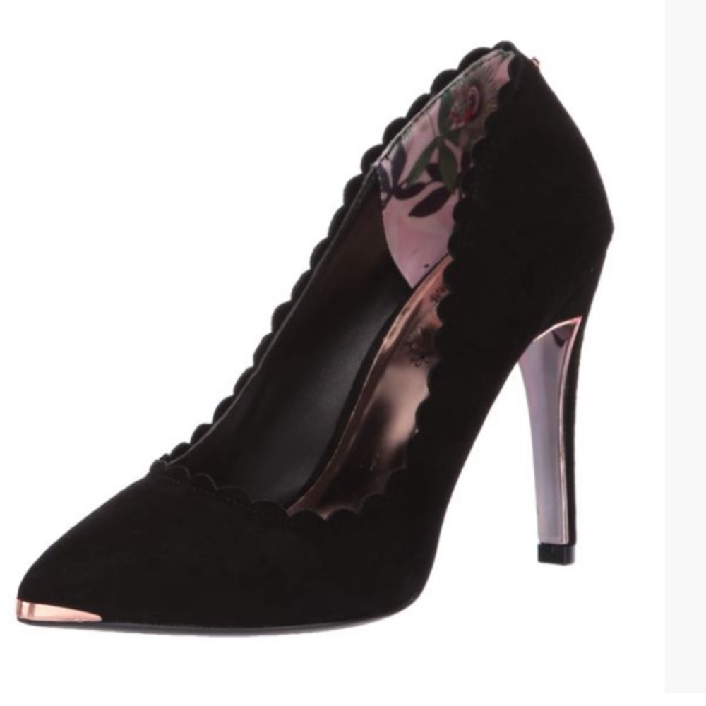 TED BAKER🎀black leather suede pumps 39.5